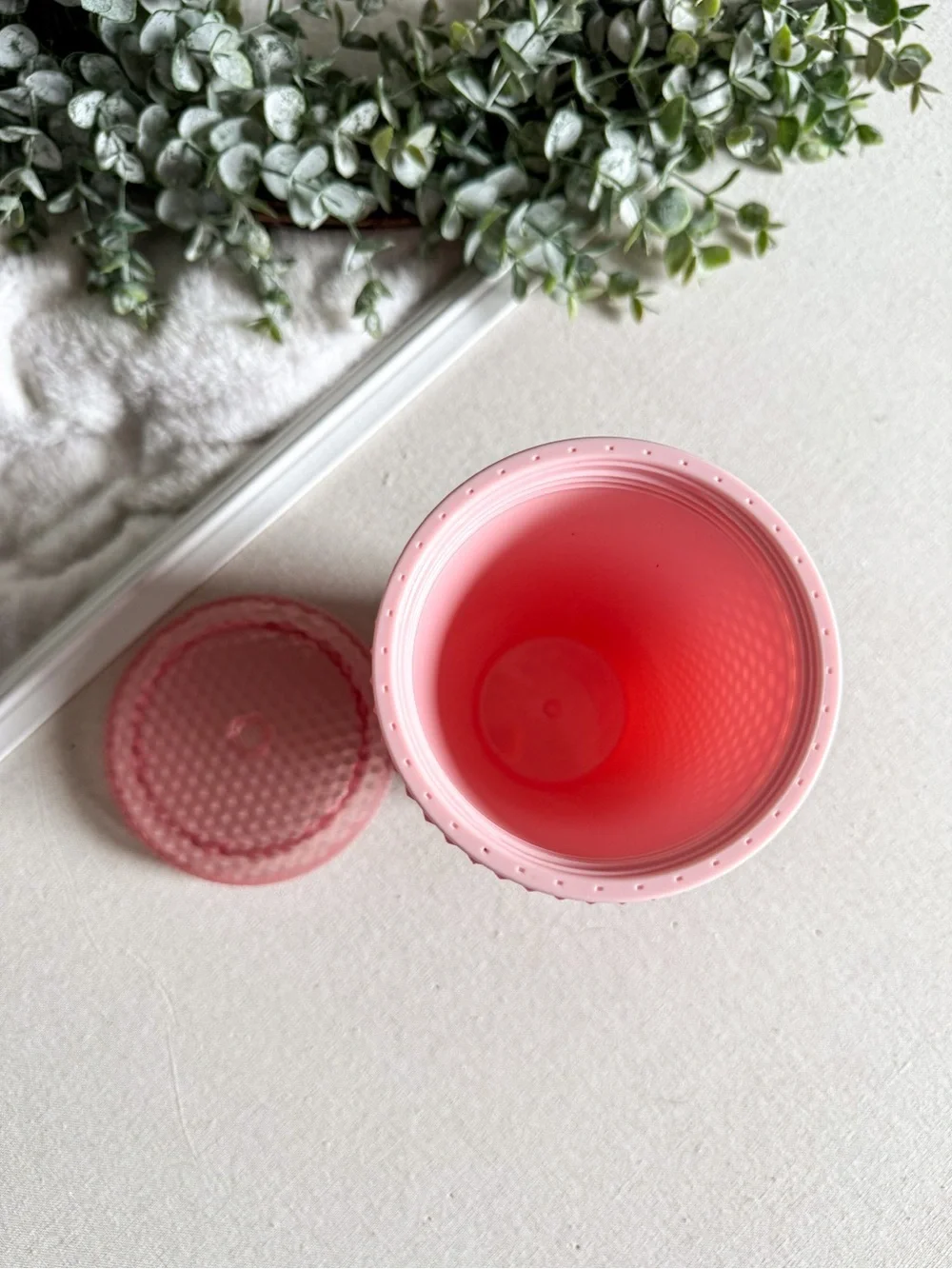 Starbucks Studded Tumbler Pink Reusable Cup Matte Textured